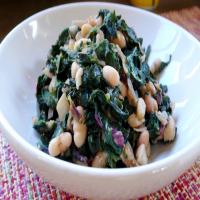 Greens with Cannellini Beans and Pancetta_image
