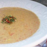 Creamy Corn and Turkey Soup image