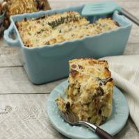 Celery Root and Mushroom Bread Pudding_image