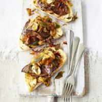 Sage & thyme calves' liver with wild mushrooms & pancetta image