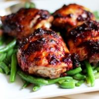 Cherry-Jalapeno Barbeque Sauce Roasted Chicken Thighs Recipe - (4.4/5) image