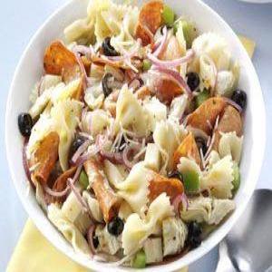 Pepperoni-Artichoke Pasta Salad Recipe_image