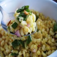 Roasted Corn With Basil-Shallot Vinaigrette_image