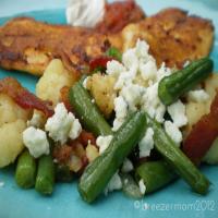 Vegetable Saute With Blue Cheese_image