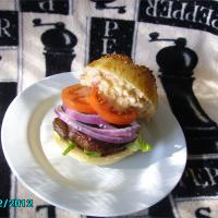 Portabella Mushroom Burgers with Red Pepper Mayonnaise image