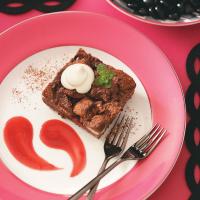 Chocolate-Raspberry Bread Pudding_image