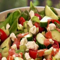 Green Salad with Homemade French Dressing_image