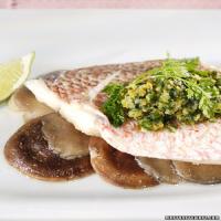 Red Snapper with Ginger-Scallion Relish_image
