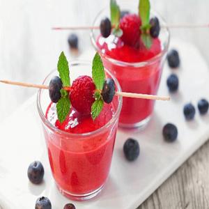 Raspberry and Blueberry Smoothies image