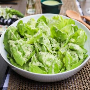 Butter Lettuce Salad with Zesty Green Goddess Dressing_image