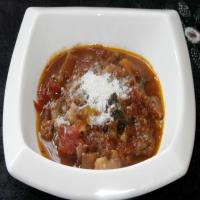 Italian Sausage and Eggplant Soup image