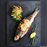 Pancetta-wrapped Trout with Honey Balsamic Salad Recipe - (4/5) image