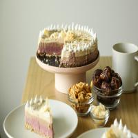 Neapolitan Cheesecake and Coconut Whipped Cream image