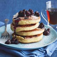 Cake-Mix Blueberry Pancakes image