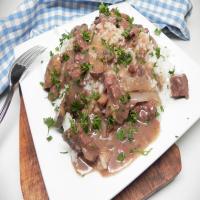 Instant Pot® Beef Tips with Mushroom Gravy image