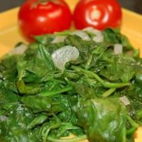 Fast and Easy Spinach with Shallots image