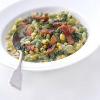Baby Lima Beans and Corn in Chive Cream image