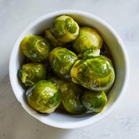 Bar Snack Brussels Sprouts Steeped in Olive Oil and Fish Sauce image