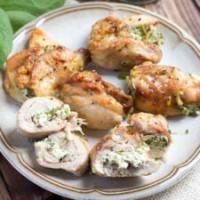 Stuffed Chicken Thighs with Spinach and Cream Cheese_image