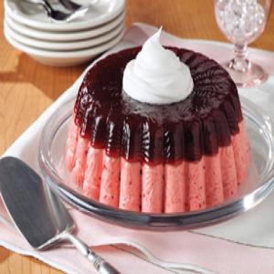 Layered Low-Fat Cranberry Mousse Mold_image