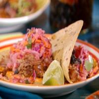 Cuban Pulled Pork Tacos with Guava Glaze, Sour Orange Red Cabbage-Jicama Slaw and Chipotle Mayonnaise_image
