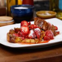 Creme Brulee French Toast with Drunken Strawberries Recipe - (4.6/5) image
