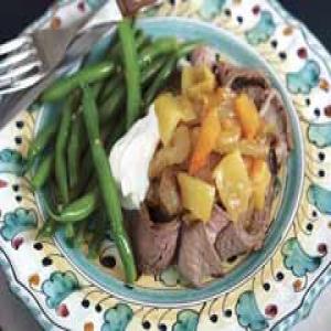 Broiled Steak and Banana Pepper Sandwiches image