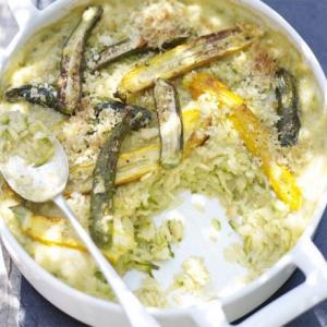 Courgette & orzo bake image