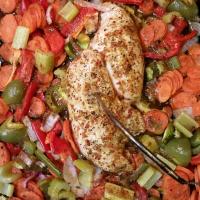 Baked Chicken Breasts and Vegetables image
