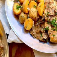 Chicken Diane with Crispy Roasted Potatoes image