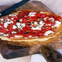 Feta and Red Bell Pepper Pizza image