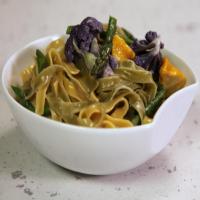 Garden-Style Straw and Hay Pasta with Bagna Cauda Sauce_image