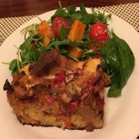 Savoury Bread and Butter Pudding image