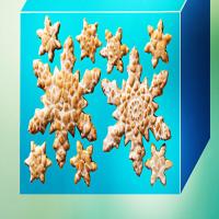 Glazed Spiced Snowflake Cookies image
