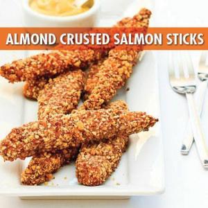 Almond Crusted Salmon Sticks Recipe - (4.3/5) image