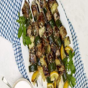 Lamb and Cucumber Kebabs with Feta Sauce_image