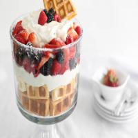 Summer Berry Waffle Trifle image