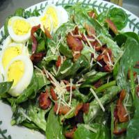 Spinach Salad with Mustard-Bacon Dressing_image