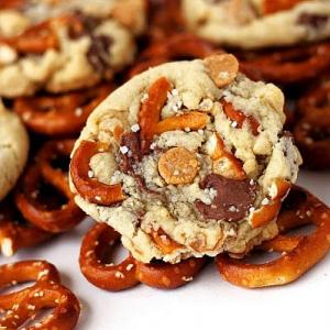 Pretzel Cookies with Chocolate & Peanut Butter Chips Recipe - (3.7/5)_image