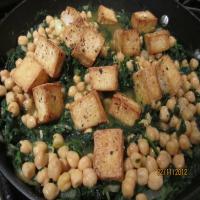 Indian Tofu and Spinach over Almond Rice image