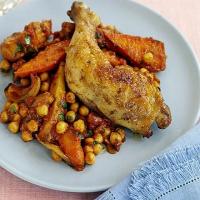 Chicken with roots & chickpeas image