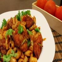 Chicken Tomato Macaroni Recipe- Pasta with Indian Masalas_image