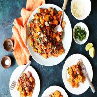 Lentil Salad With Roasted Sweet Potatoes and Queso Fresco image