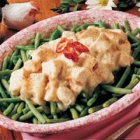 Creamed Chicken over Beans_image