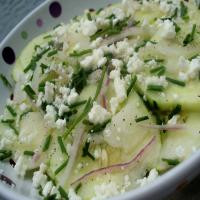 Cucumber, Chive and Goat Cheese Salad image