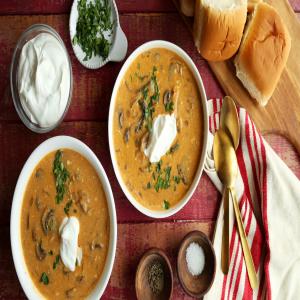 Hungarian Mushroom Soup, from the Moosewood Cookbook image