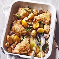 Chicken & new potato traybake image