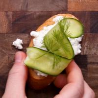 Goat Cheese And Cucumber Crostini Recipe by Tasty image