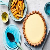 Goat Cheese, Honey, and Rye Crust Pie image