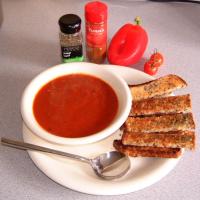 Red Pepper, Tomato and Onion Soup. image